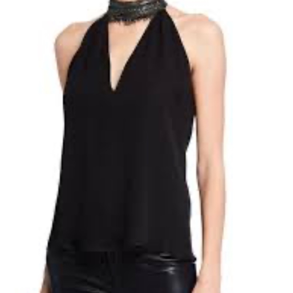 Ramy Brook Black Halter Tank Top